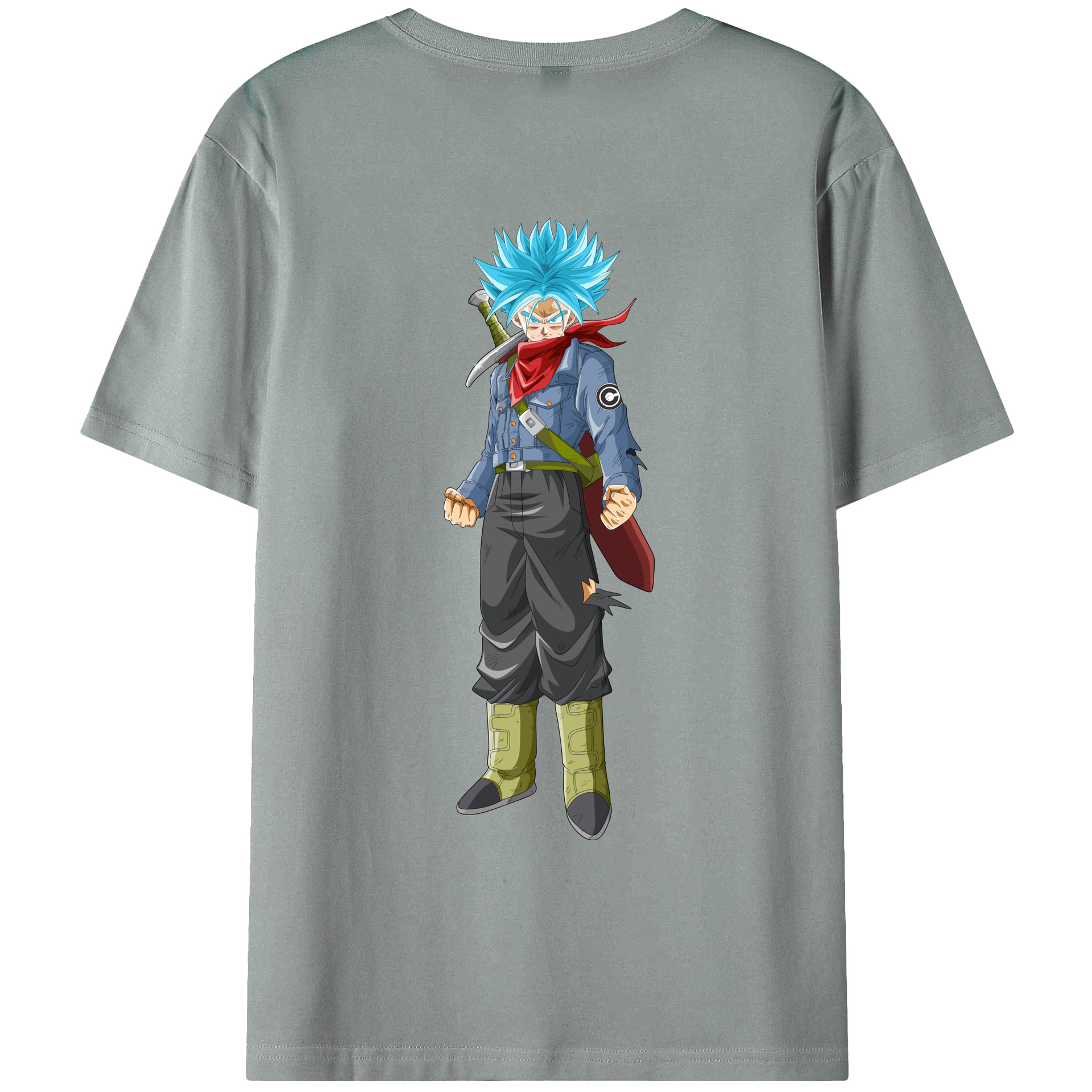 （画像用） ドラゴンボール トランクス（Torankusu）DRAGON BALL Trunks 綿100％ メンズ半袖Tシャツ（バックプリント） 通気性